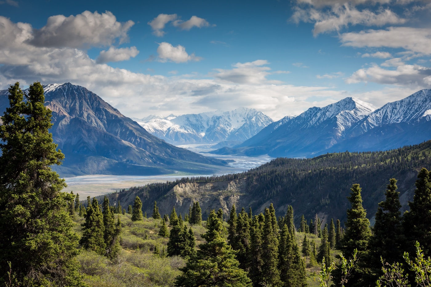 Mountain footage used in the workflow demonstration